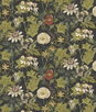 Clarke & Clarke Passiflora Noir Velvet Fabric