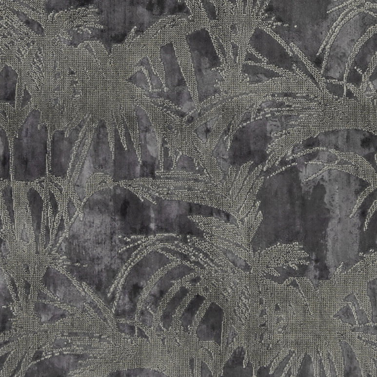 Clarke &amp; Clarke Tropicale Charcoal Fabric