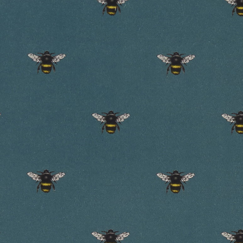 Clarke &amp; Clarke Abeja Teal Fabric