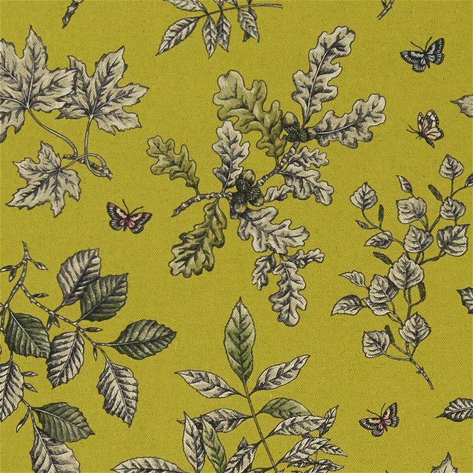 Clarke &amp; Clarke Hortus Chartreuse Fabric