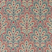 Clarke & Clarke Persia Denim/Raspberry Fabric