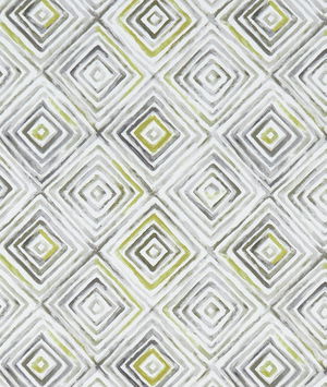 Clarke & Clarke Otis Chartreuse/Charcoal Fabric
