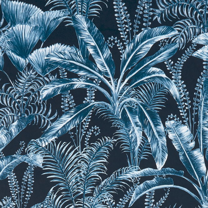 Clarke &amp; Clarke Majorelle Velvet Midnight Fabric