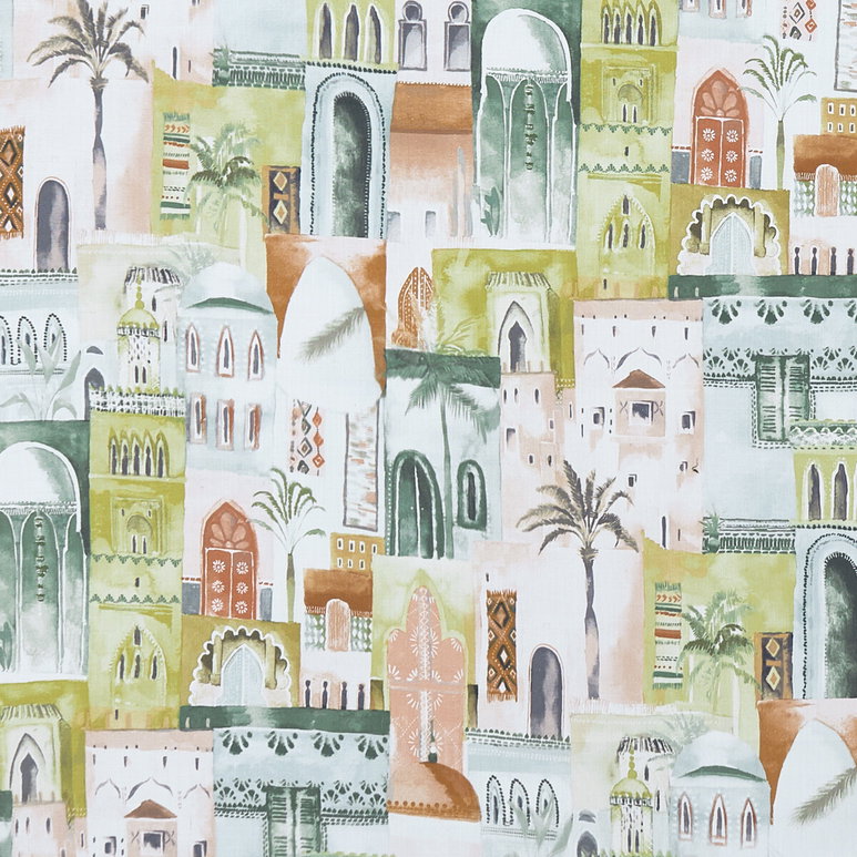 Clarke &amp; Clarke Marrakech Apple Fabric