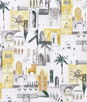 Clarke & Clarke Marrakech Charcoal/Ochre Fabric