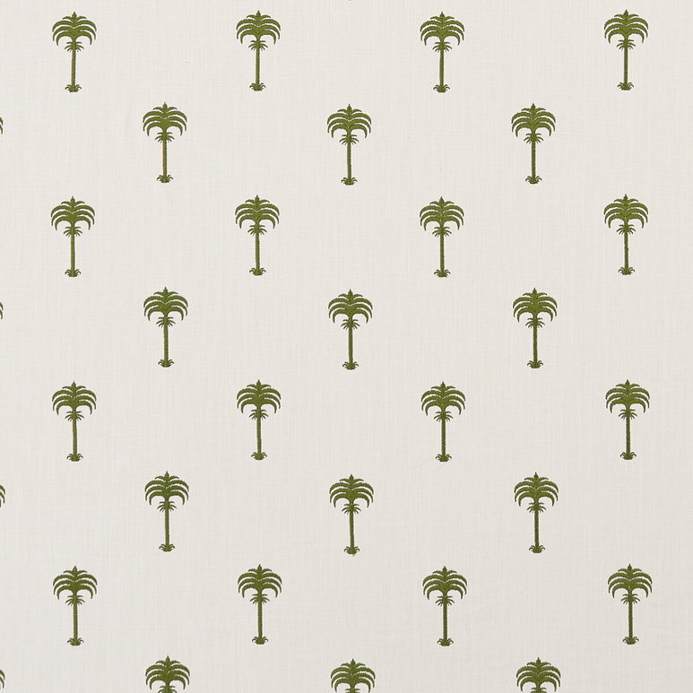 Clarke &amp; Clarke Menara Metallic Olive Fabric