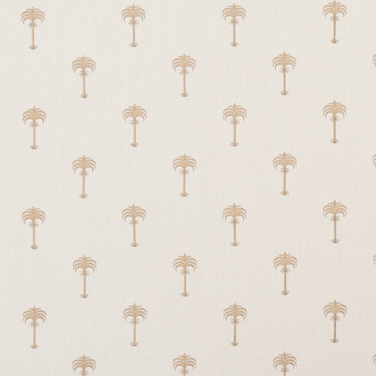 Clarke &amp; Clarke Menara Metallic Rose Gold/Ivory Fabric