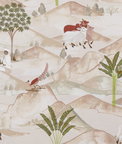 Clarke & Clarke Sahara Apple/Blush Fabric