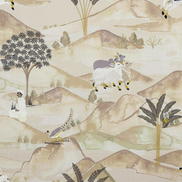 Clarke & Clarke Sahara Charcoal/Ochre Fabric