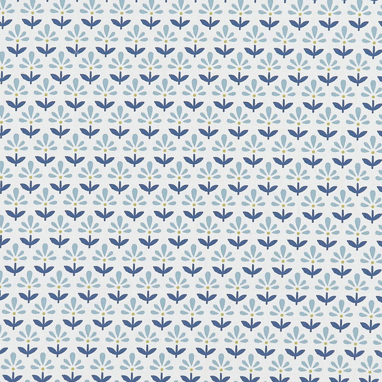 Clarke &amp; Clarke Fleur Denim Fabric