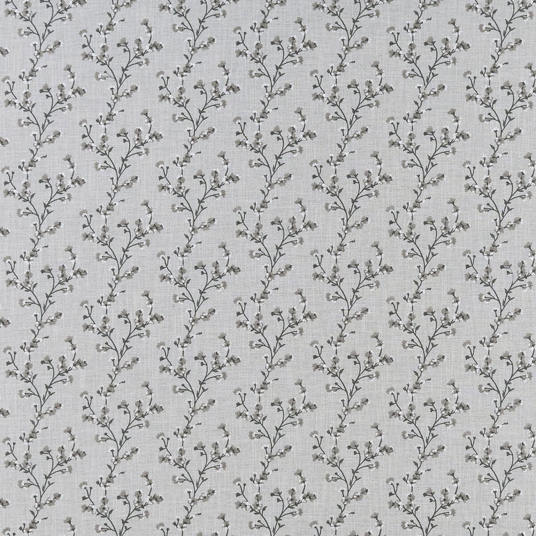 Clarke &amp; Clarke Blossom Charcoal Fabric
