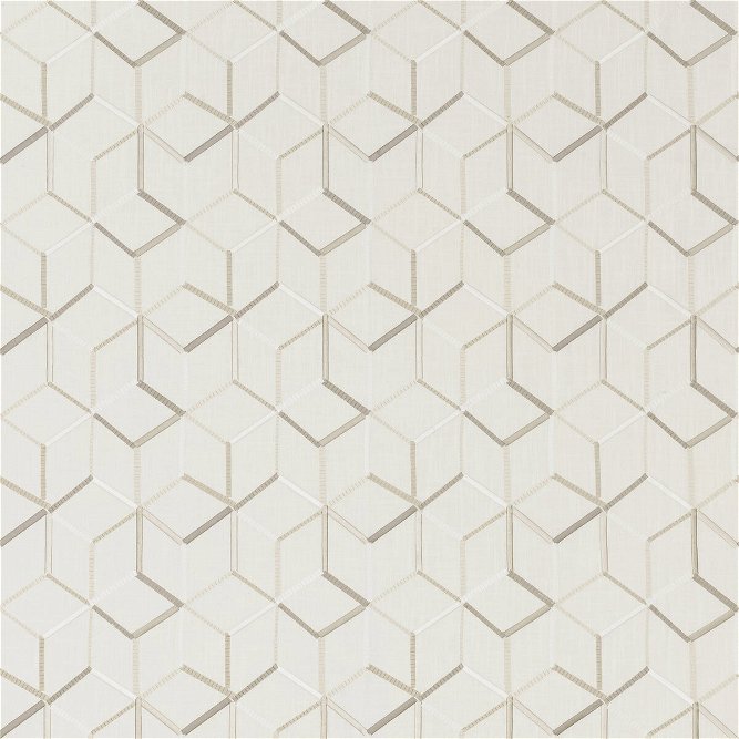 Clarke &amp; Clarke Linear Ivory Fabric