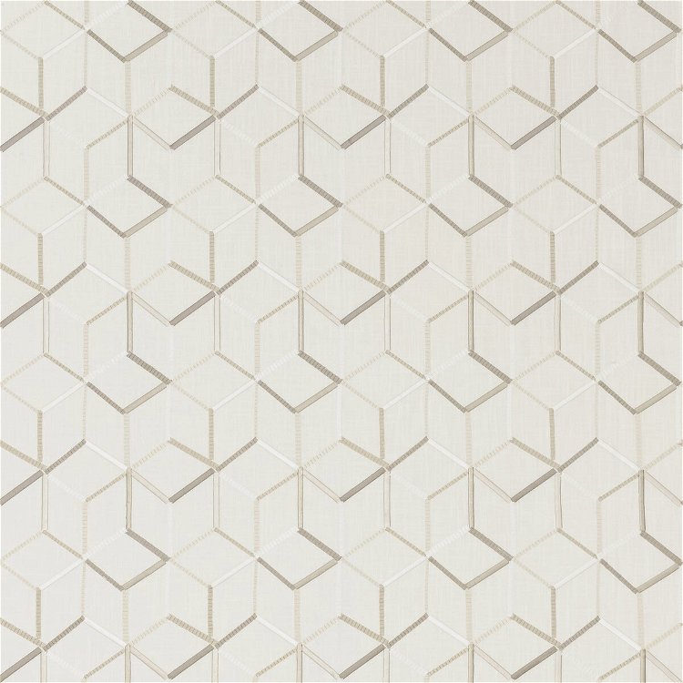 Clarke & Clarke Linear Ivory Fabric