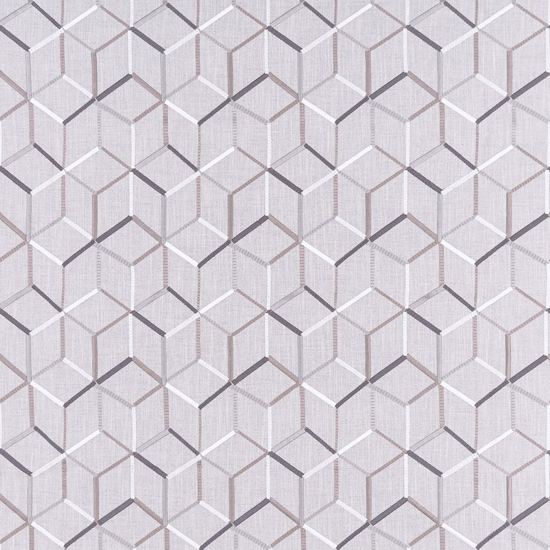 Clarke &amp; Clarke Linear Silver Fabric