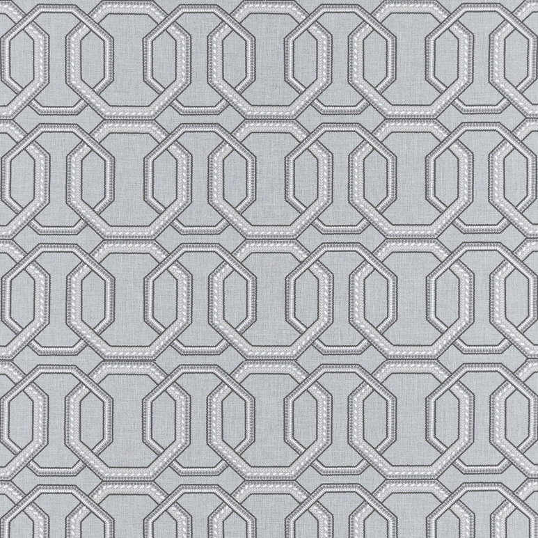 Clarke &amp; Clarke Repeat Charcoal Fabric