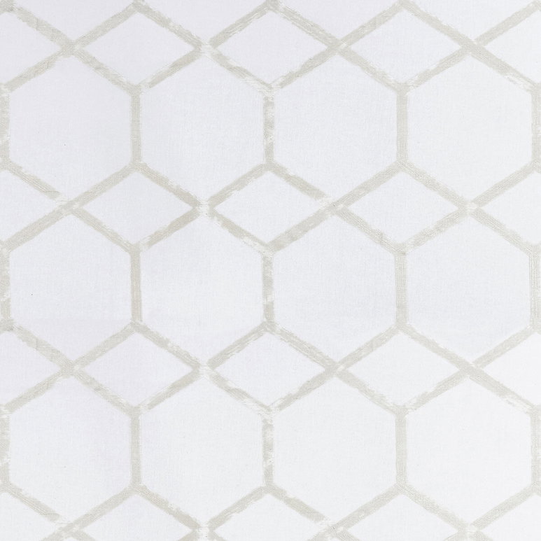 Clarke &amp; Clarke Forma Ivory/Silver Fabric