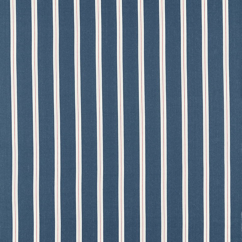 Clarke &amp; Clarke Knightsbridge Navy/Rouge Fabric