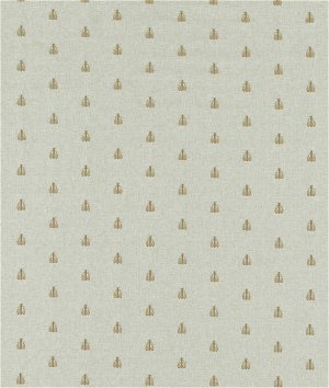 Clarke & Clarke Falena Linen/Gold Fabric