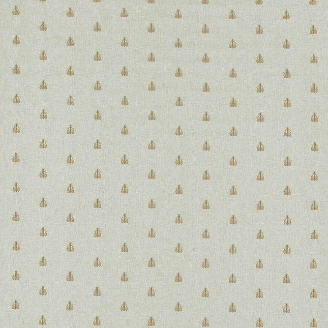 Clarke &amp; Clarke Falena Linen/Gold Fabric