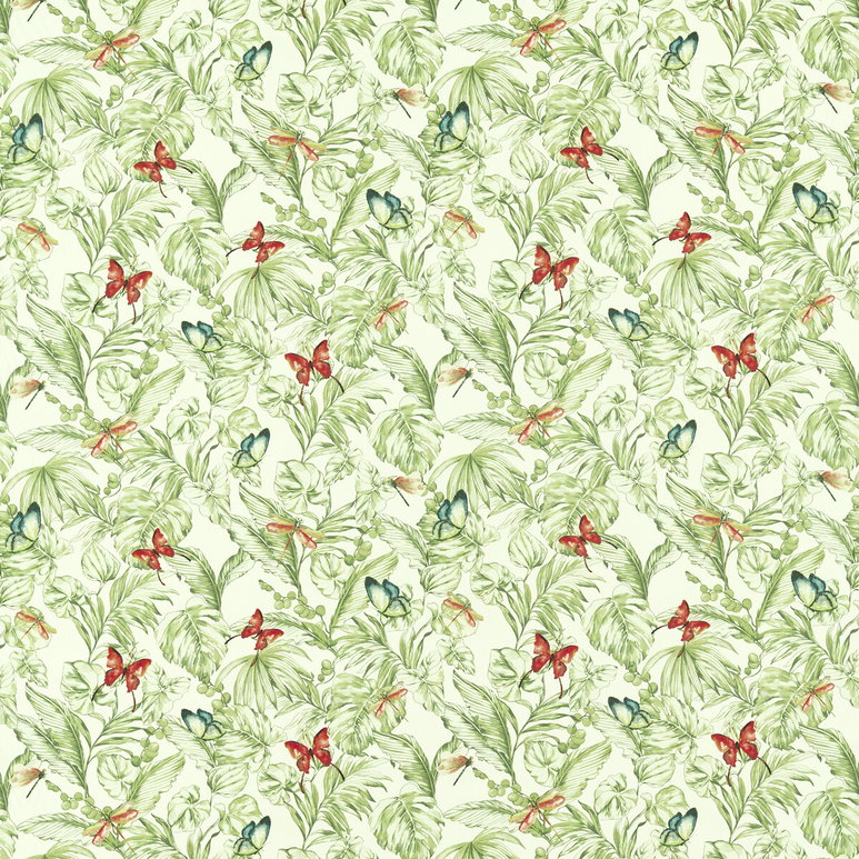 Clarke &amp; Clarke Acadia Olive/Spice Fabric