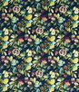 Clarke & Clarke Fruta Midnight Velvet Fabric