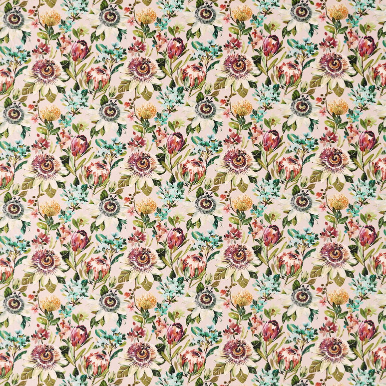 Clarke &amp; Clarke Paradise Blush Fabric