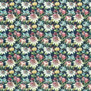 Clarke & Clarke Paradise Midnight Velvet Fabric