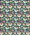 Clarke & Clarke Paradise Midnight Velvet Fabric