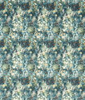 Clarke & Clarke Rosedene Denim/Spice Fabric