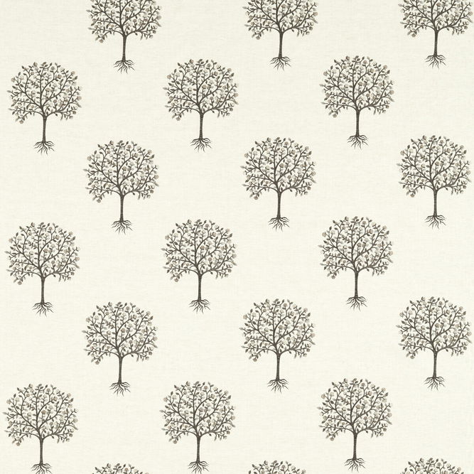 Clarke &amp; Clarke Bergamot Charcoal/Linen Fabric