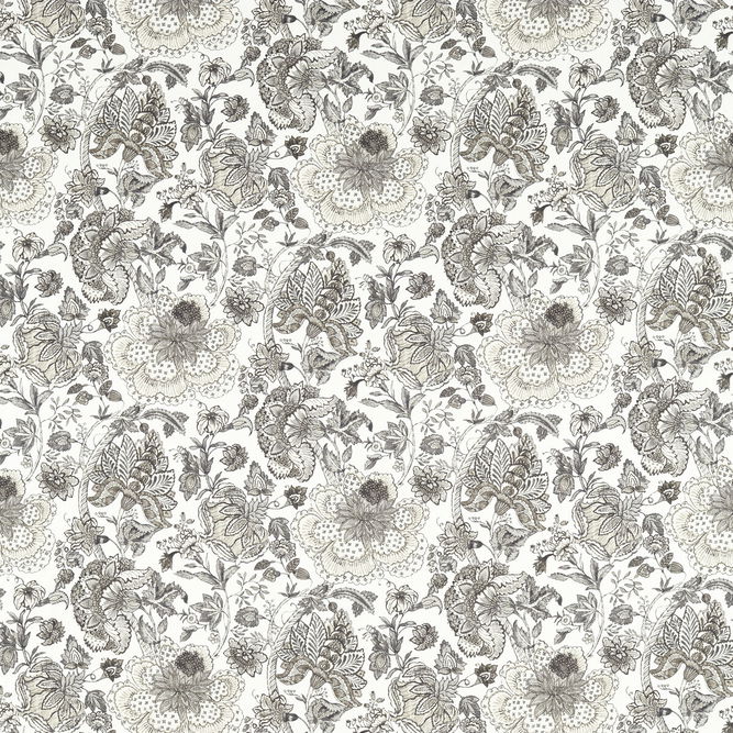 Clarke &amp; Clarke Lucienne Charcoal/Linen Fabric