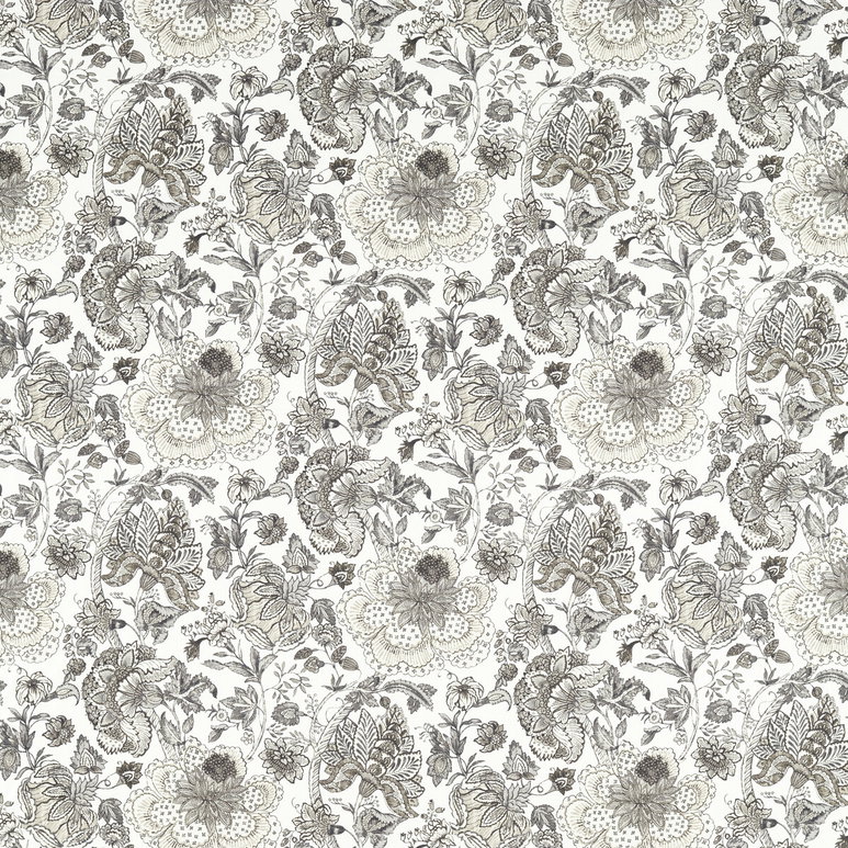 Clarke &amp; Clarke Lucienne Charcoal/Linen Fabric
