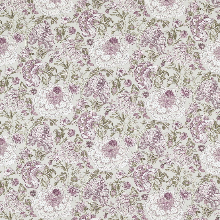 Clarke &amp; Clarke Lucienne Raspberry/Linen Fabric