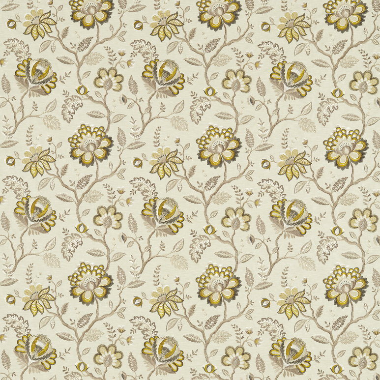 Clarke &amp; Clarke Adeline Antique/Charcoal Fabric