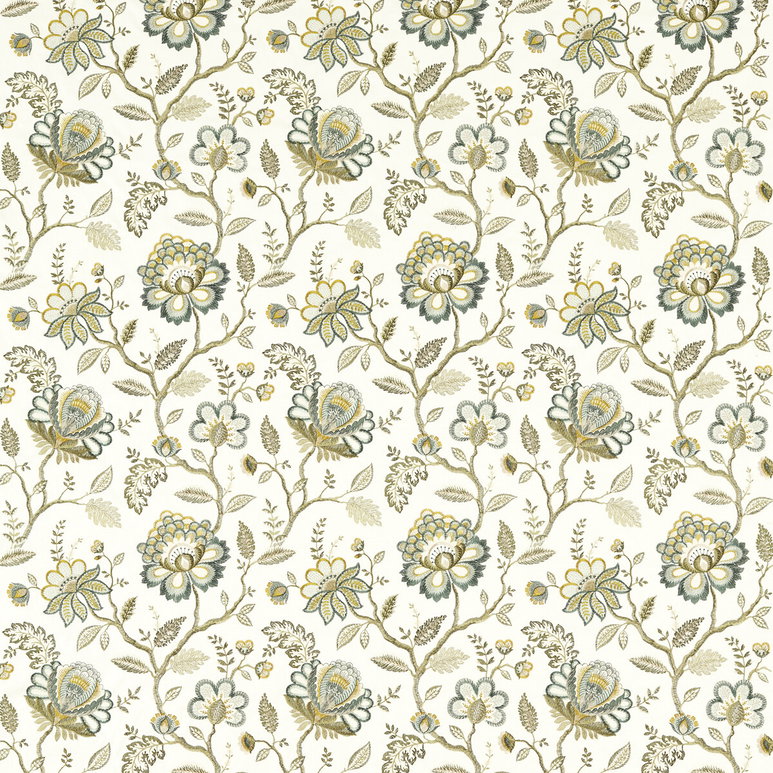 Clarke &amp; Clarke Adeline Teal Fabric