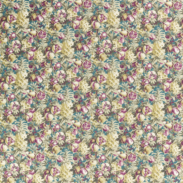 Clarke &amp; Clarke Francis Teal Velvet Fabric