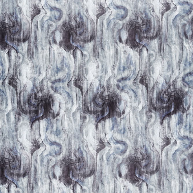 Clarke &amp; Clarke Tessuto Midnight/Silver Fabric