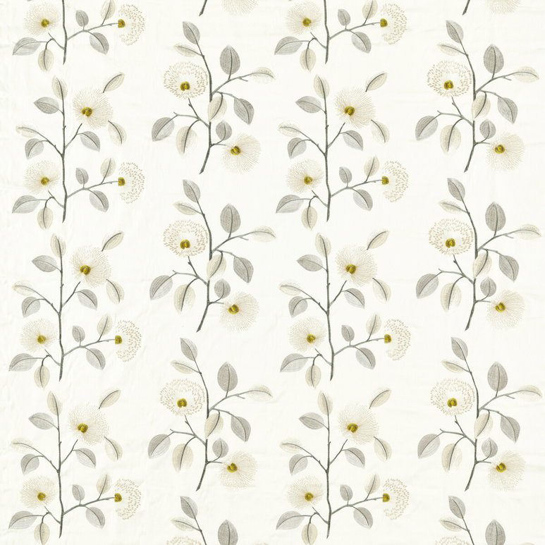 Clarke &amp; Clarke Monique Natural/Pewter Fabric