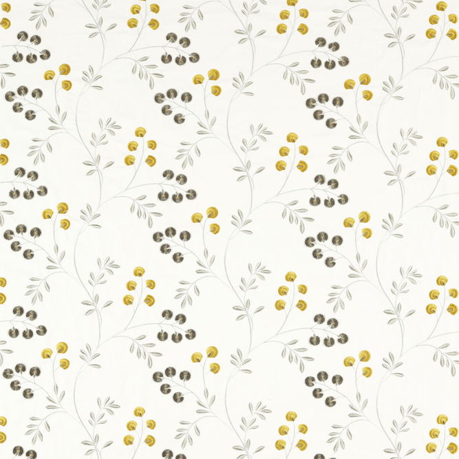 Clarke &amp; Clarke Rochelle Pewter/Chartreuse Fabric