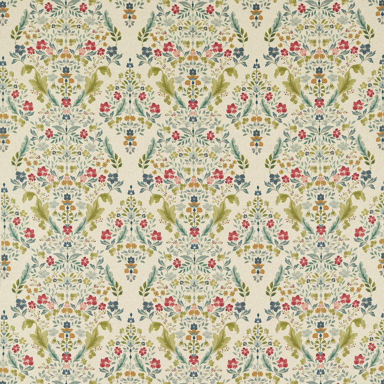 Clarke &amp; Clarke Gawthorpe Forest/Linen Fabric