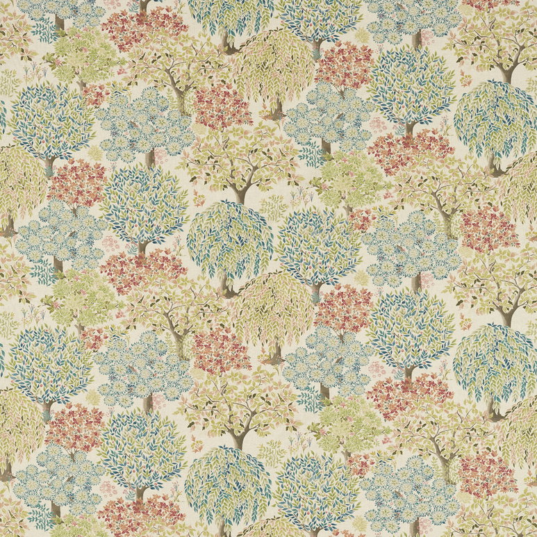 Clarke &amp; Clarke Tatton Spice/Linen Fabric