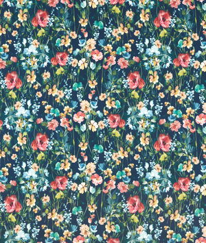 Clarke & Clarke Wild Meadow Midnight Velvet Fabric