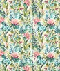 Clarke & Clarke Hydrangea Spice/Forest Fabric