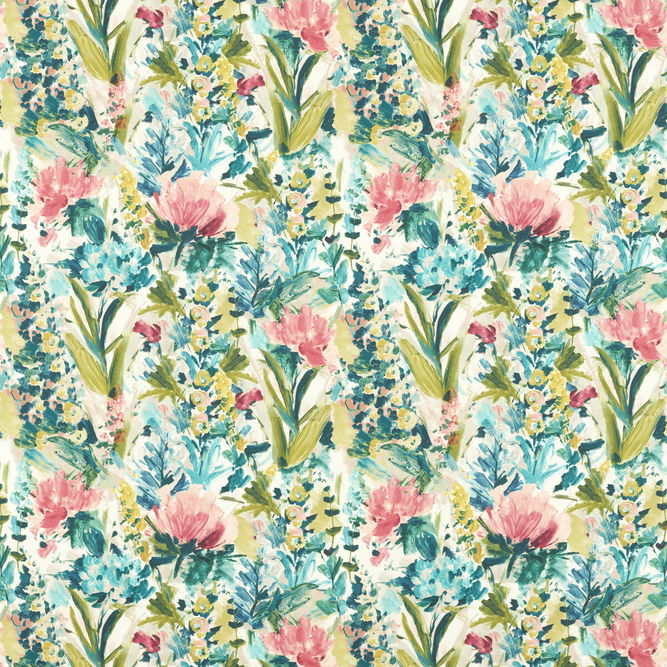Clarke &amp; Clarke Hydrangea Spice/Forest Fabric