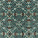 Clarke & Clarke Emerald Forest Teal Jacquard Fabric