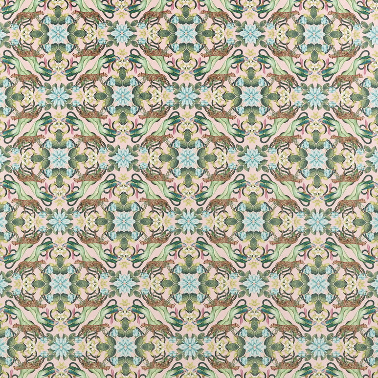 Clarke &amp; Clarke Menagerie Blush Velvet Fabric