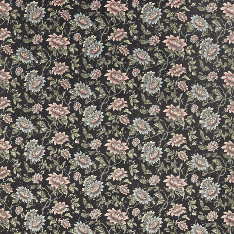 Clarke &amp; Clarke Tonquin Noir Velvet Fabric