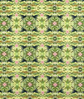 Clarke & Clarke Wonderlust Tea Story Citron Velvet Fabric