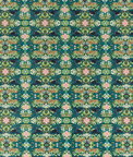 Clarke & Clarke Wonderlust Tea Story Teal Velvet Fabric