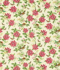 Clarke & Clarke Pink Lotus Ivory Fabric
